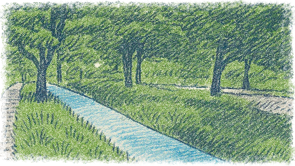 水道みちの風景